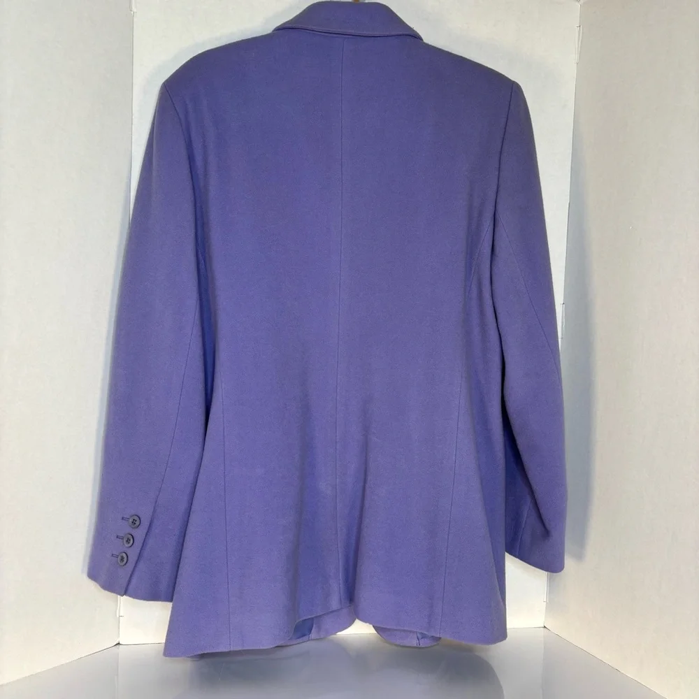 Harv’e benard- Lavender Single-Breasted Wool-Blend Blazer. Suze 16 - Picture 12 of 12
